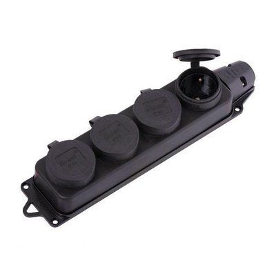 Розетка четвертная с заглушками (каучук) тм Lezard 106-0400-0107 106-0400-0107 фото