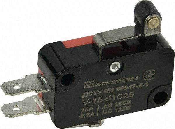 Мікровимикач кінцевий V-15-51C25 АСКО-УКРЕМ A0050040019 A0050040019 фото