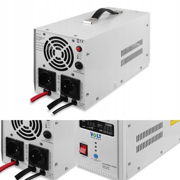 Аварийный источник питания SINUS PRO 1000 E ИБП UPS 1000ВА/700 Вт VOLT с чистым синусом 12 В &rarr; 230 В 3SP091012E фото