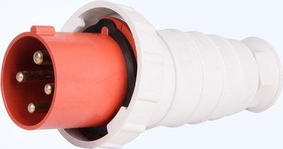 Силовая вилка переносная e.plug.pro.4.63, 4п., 380В, IP 67, 63А (034) E.NEXT p011006 p011006 фото