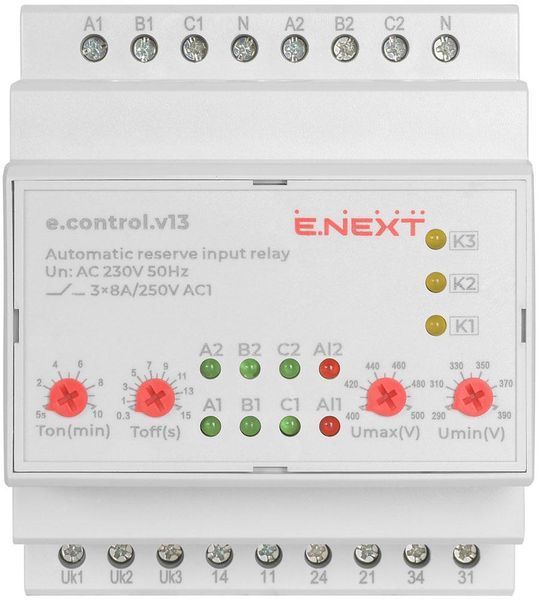 Реле автоматичного введення резерву секційне e.control.v13 E.NEXT p0690023 p0690023 фото
