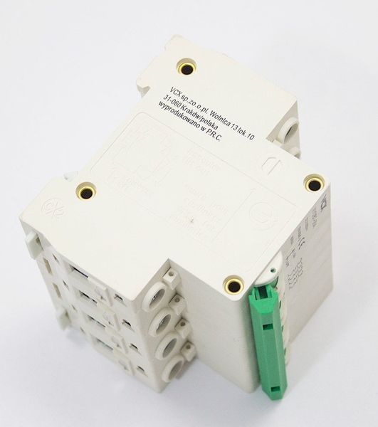 Автоматичний вимикач постійного струму 4-полюсний C 25A 6kA DC 1000V VCX XYDB7 4P DC C 25A фото
