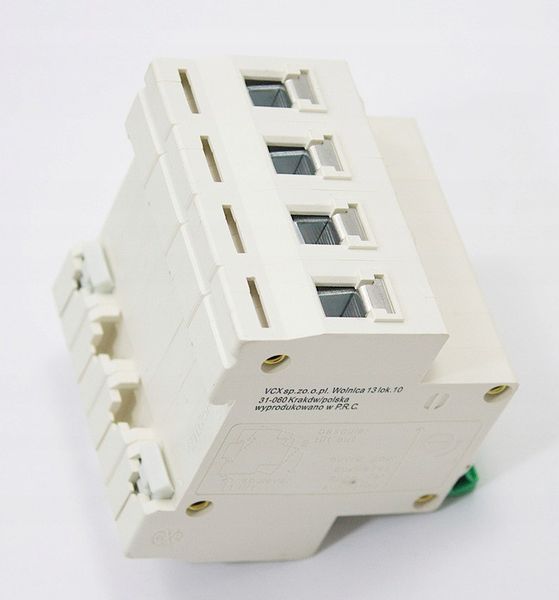 Автоматичний вимикач постійного струму 4-полюсний C 25A 6kA DC 1000V VCX XYDB7 4P DC C 25A фото