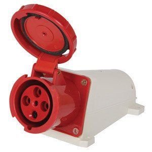 Силовая розетка стационарная e.socket.pro.4.63, 4п., 380В, IP 67, 63А (134) E.NEXT p012006 p012006 фото