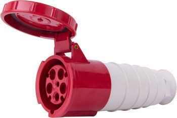 Силовая розетка переносная e.socket.pro.5.63, 5п., 380В, IP 67, 63А (235) E.NEXT p012025 p012025 фото