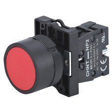 Кнопка керування NP2-EA42 без підсвітки червона 1НЗ IP40 CHINT 574089 для систем ручного керування електричними установками 574089 фото