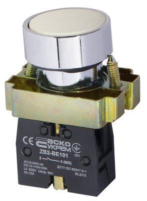 XB2-BA11 Кнопка "Старт" белая N/O АСКО-УКРЕМ A0140010061 для использования в электрических цепях A0140010061 фото