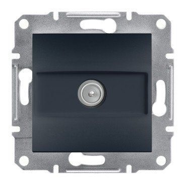 Розетка TV кінцева 1dB(антрацит) Asfora Schneider EPH3200171 для підключення до антенних систем в приміщенні EPH3200171 фото