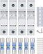 Набор держатели предохранителя 10x38 1Р 32Ах4шт и Fuse 20Aх6шт PV 1000V DC 20 kA с din-рейкой DIHOOL 1038x4 Fuse 20Ax6 фото 1