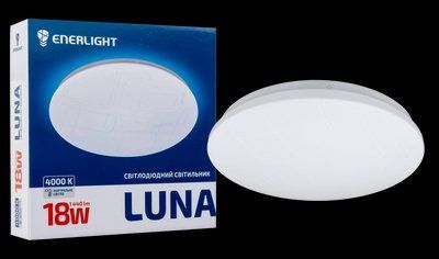 Cвітильник стельовий світлодіодний ENERLIGHT LUNA 18Вт 4000К LUNA18SMD80N LUNA18SMD80N фото