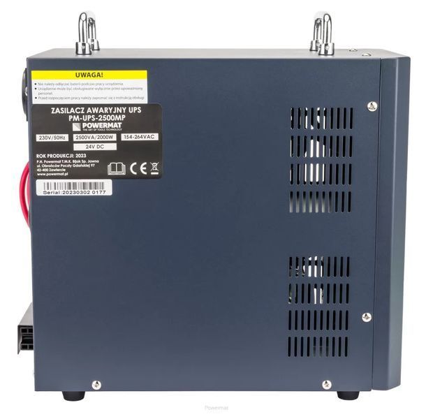 Джерело аварійного живлення UPS LCD 2500VA 2000W Inverter PM-UPS-2500MP 24V Powermat 5904067442467 фото