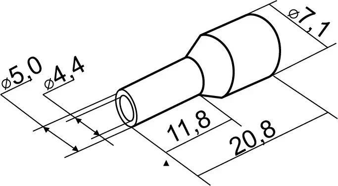 Наконечники трубчатые НТ 10,0-12 красные 100 шт A0060010052 АСКО-УКРЕМ 2377551950 фото