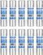 Запобіжник постійного струму gPV 10x38 25A 1000VDC 20 kA DIHOOL gPV 1038 Fuse 25A фото 7
