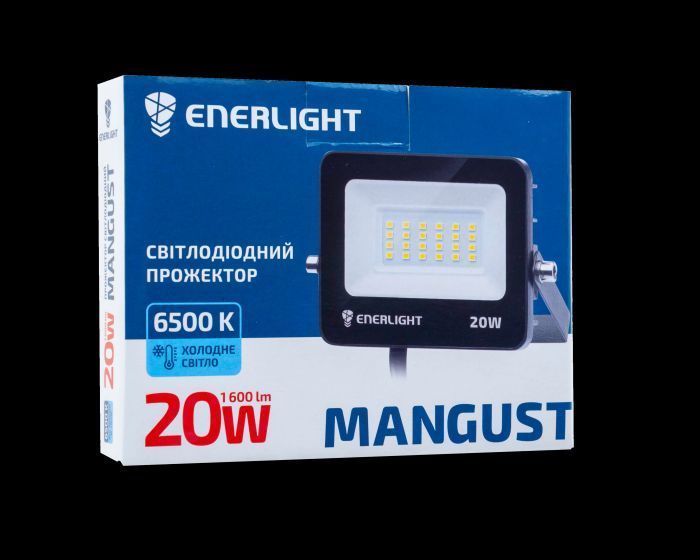 Прожектор светодиодный ENERLIGHT MANGUST 20Вт 6500K MANGUST20SMD80С фото