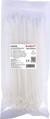 Кабельна стяжка e.ct.stand.200.3.white (100шт), біла Е.NEXT s015013 s015013 фото