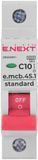 Модульний автоматичний вимикач e.mcb.stand.45.1.C10, 1р, 10А, C, 4,5 кА Е.NEXT s002007 s002007 фото