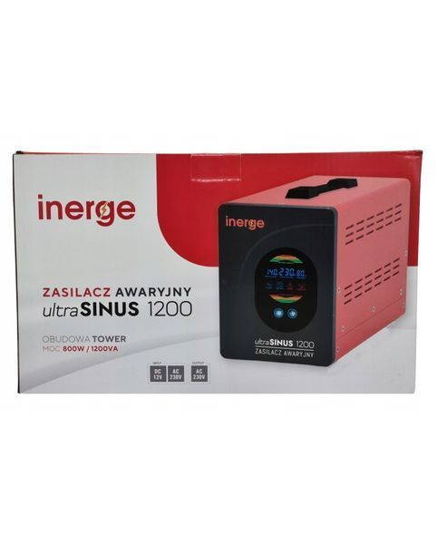 Джерело аварійного живлення ultraSINUS UPS 1200VА/800W Inerge EPS-12-1200-T1 фото