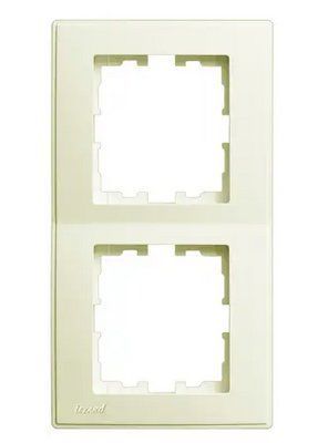 Рамка 2-я вертикальная LESYA крем тм Lezard 705-0300-152 705-0300-152 фото