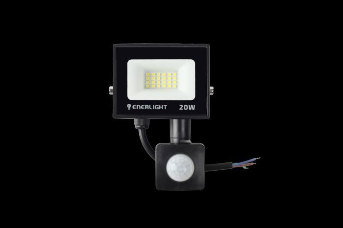 Прожектор светодиодный ENERLIGHT MANGUST 20Вт 6500K с датчиком MANGUST20SMD80СS фото