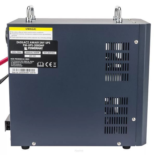 Джерело аварійного живлення UPS LCD 2000VA 1600W Inverter PM-UPS-2000MP 24V Powermat 5904067442450 фото