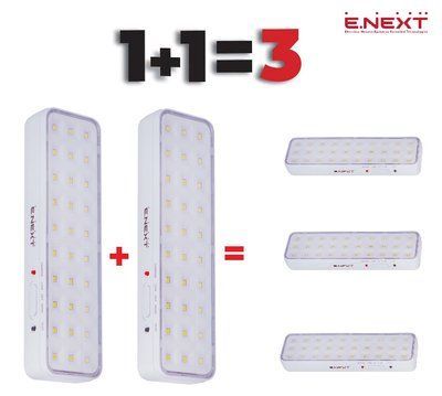 Комплект Светильник аварийный e.emerg.stand 9830C led 3/6h IP20 promo.3 3/6 часов, Акция 1+1=3 l0680001kit фото