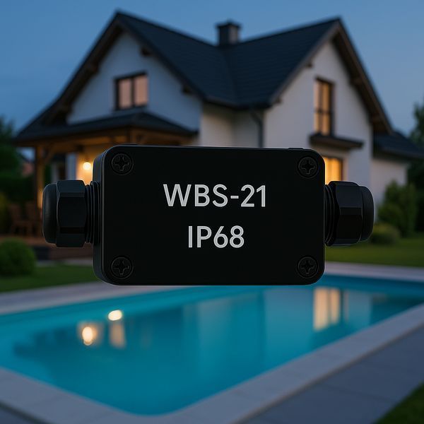 Коробка розподільча з клемником WBS-21 IP-68 507130 TAKEL , для з'єднання кабельних ліній у вологих середовищах 507130 фото
