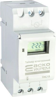 Таймер тижневий електронний THC15 АСКО-УКРЕМ A0090040005 фото