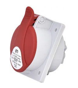 Розетка встроенная EE-3253 IP54 (32A, 400V, 3P+N+PE) tм ЕТІ 4482081 4482081 фото