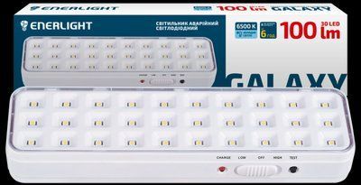 Cвитильник аварийный ENERLIGHT GALAXY 100Лм 6500К Li 3,7В 1,2Ач GALAXY100SMD12C GALAXY100SMD12C фото