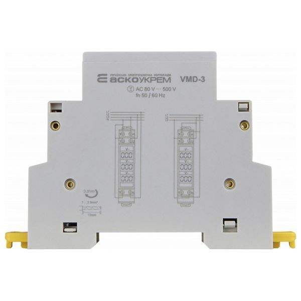 Вольтметр модульний цифровий VMD-3 трифазний AC 80-500 V АСКО-УКРЕМ A0010250002 фото