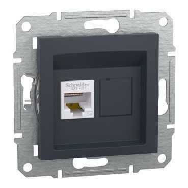 Розетка комп'ютерна 1*RJ45 cat.5e UTP, Asfora Schneider EPH4300171 для організації локальних мереж EPH4300171 фото