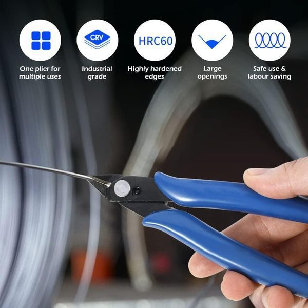 Бокорізи прецизійні Pliers 170 CRV кусачкизі зі зручними м&rsquo;якими червоними ручками Pliers 170 red фото