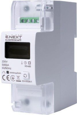 Лічильник однофазний e.control.w11 5(65)А клас 1.0 (некомерц.) RS485 для точного обліку споживання електроенергии i0310042 фото
