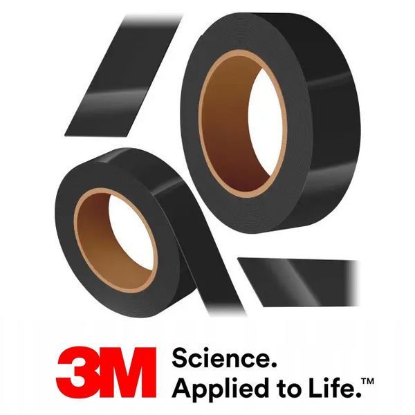 Изоляционная лента 3M черная ПХВ 15х 0,15мм х10м, 10 рулонов огнестойкий black TEMFLEX 165 3M&trade; 71001847100m фото