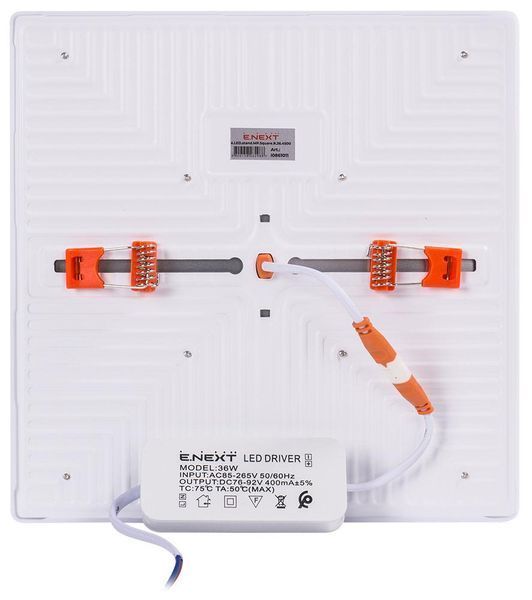 Світильник світлодіодний вбудов e.LED.stand.MP.Square.R.36.4500 квадрат 36Вт 4500К 3240Лм l0861011 фото