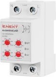 Реле контроля напряжения однофазное 25А e.control.v01 E.NEXT p0690006 p0690006 фото