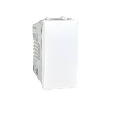Вимикач одноклавішний Schneider Electric MGU3.101.18, схема 1, 1 модуль, білий MGU3.101.18 фото