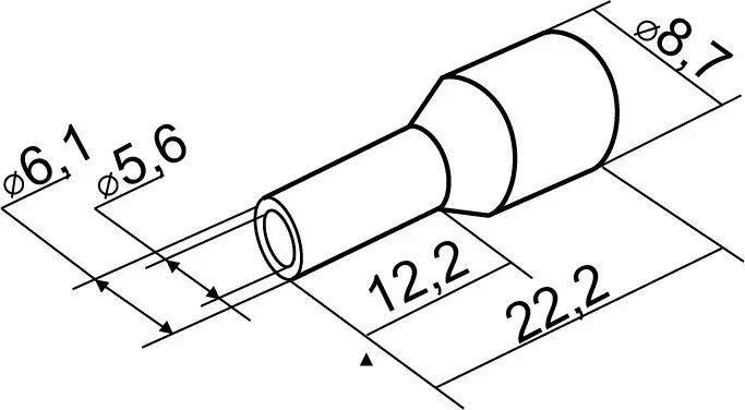 Наконечники трубчатые НТ 16,0-12 белые 100 шт A0060010010 АСКО-УКРЕМ A0060010010 фото
