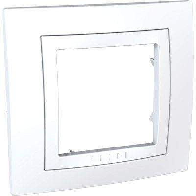 Рамка 1м, Unica Basic MGU2.002.18 для оформлення розеток, вимикачів та інших механізмів MGU2.002.18 фото