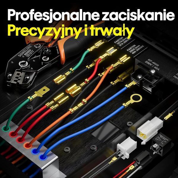 Kліщі для обтиску з наконечниками 24 типів 0,25-2.5 мм&sup2; з зачисткою проводів SOMELINE&reg; CHCP-ZH24-2 фото