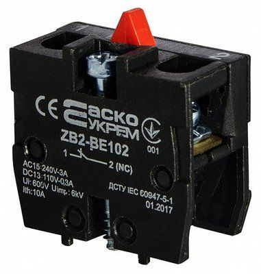 Контакт до постів ZB2-BE102 NС АСКО-УКРЕМ A0140010028 A0140010028 фото
