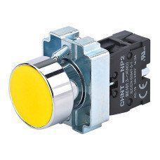 Кнопка керування NP2-BA51 без підсвітки жовта 1НВ IP40 CHINT 573959 573959 фото
