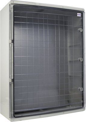 Корпус из АБС-пластика, ударопрочный, с монтажной панелью, прозрачная дверца, 60*80*28, ІР65, серииUBo A0270010033 фото