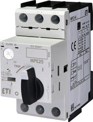Автоматический выключатель MPE25-4,0 ETI 4648008 для защиты двигателя от перегрузки и короткого замыкания 4648008 фото