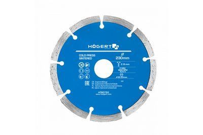 Диск алмазний сегментний по асфальту, бетону, керамиці (125 x 2 x 22.23) Hoegert HT6D751 фото