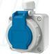 Розетка настінна SCHUKO MENNEKES 16A 2p+E 230V IP68 синя 10863 фото 1