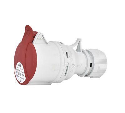 Розетка кабельна ES-3243 IP44 (32A, 400V, 3P+PE) ETI 4482004 для підключення електрообладнання 4482004 фото