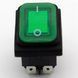 Выключатель KCD4-201NW зеленый с подсветкой 16A/250V I-O IP65 KCD4-201NW green 250V фото 2