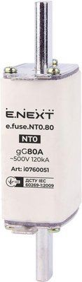 Предохранитель плавкий e.fuse.NT0.80, габарит 0, 80А E.NEXT i0760051 i0760051 фото