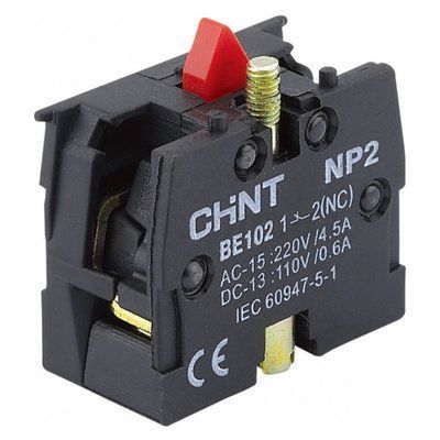 Блоки контактні NP2-BE102, 1НЗ CHINT 576842 576842 фото